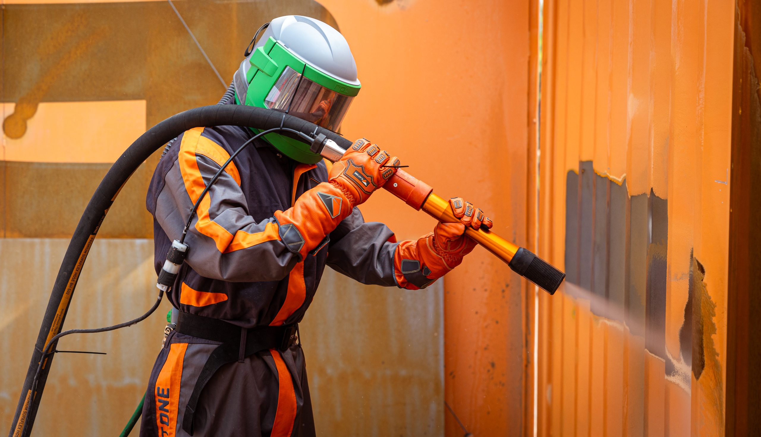 Industrial operative at work